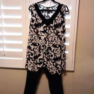 Black and white popover top